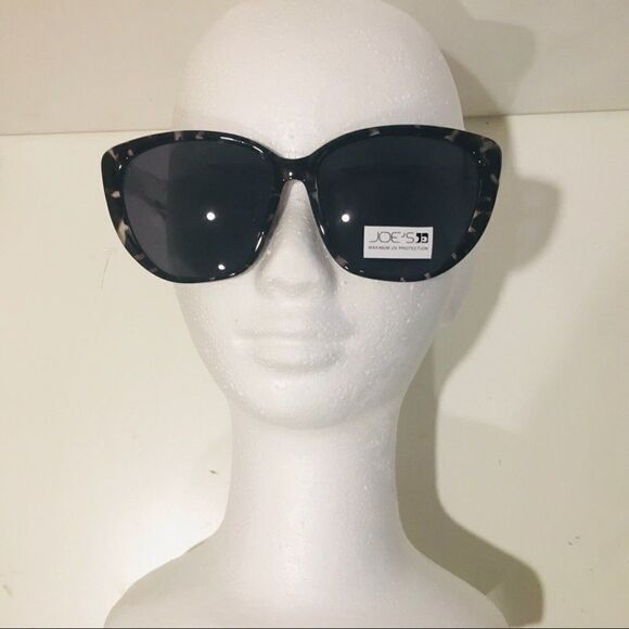 Joe's Jeans Oversized cat eye Black Grey Tortoise Sunglasses - Picture 1 of 5